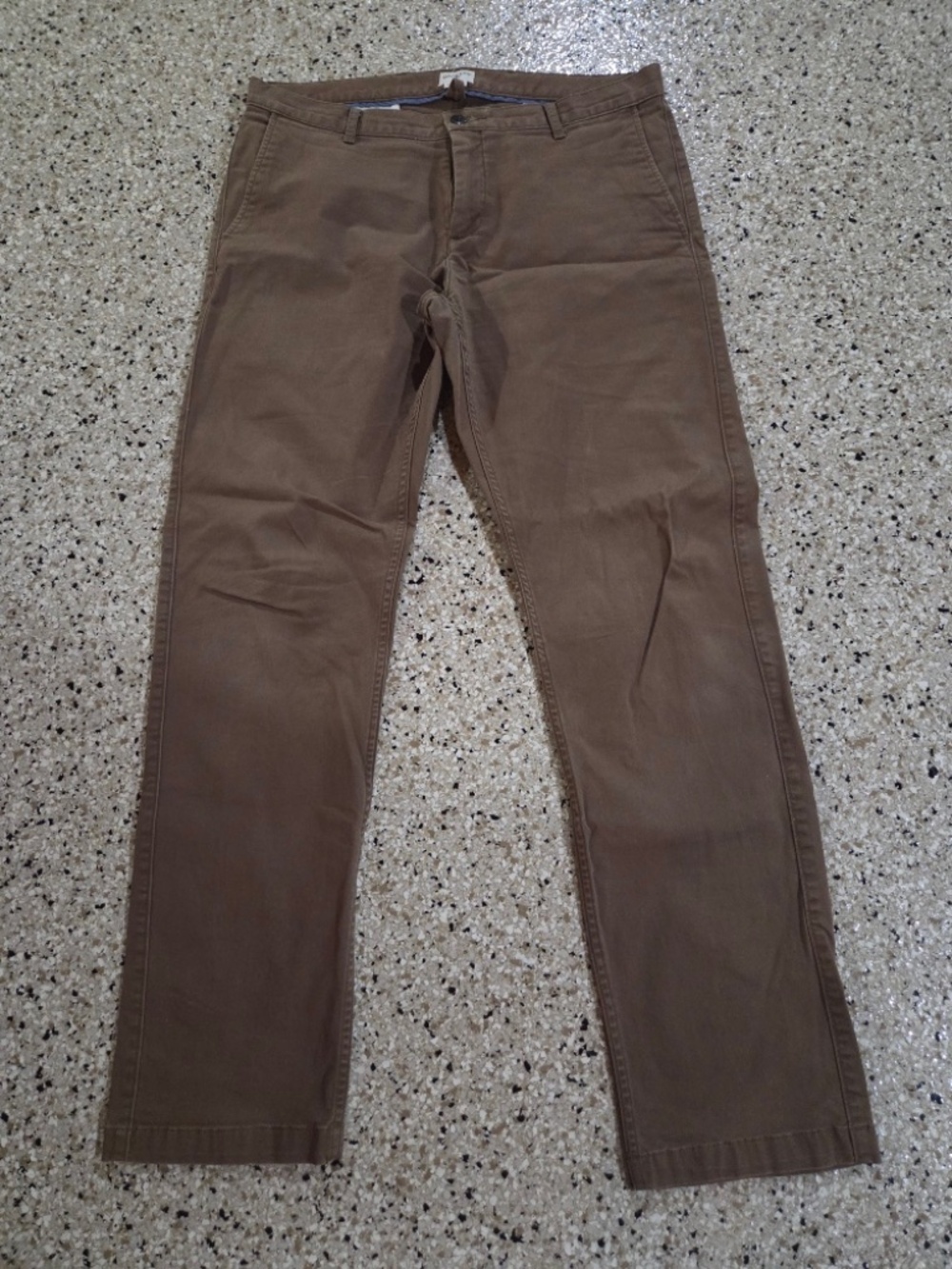 Mens Dockers Brown Slim Tapered Pants Size 36 x 34